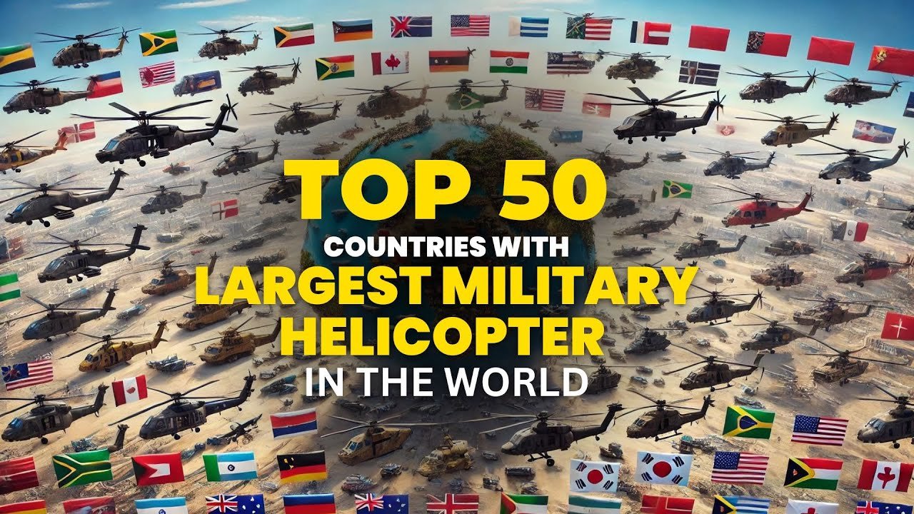 You are currently viewing Top 50 Countries with Largest Military Helicopter Fleet in the World (2024)